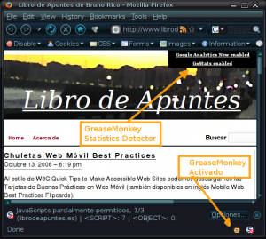 greasemonkey instalado en firefox