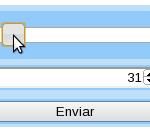 ejemplo control slider en html con jquery y actualizando un campo input