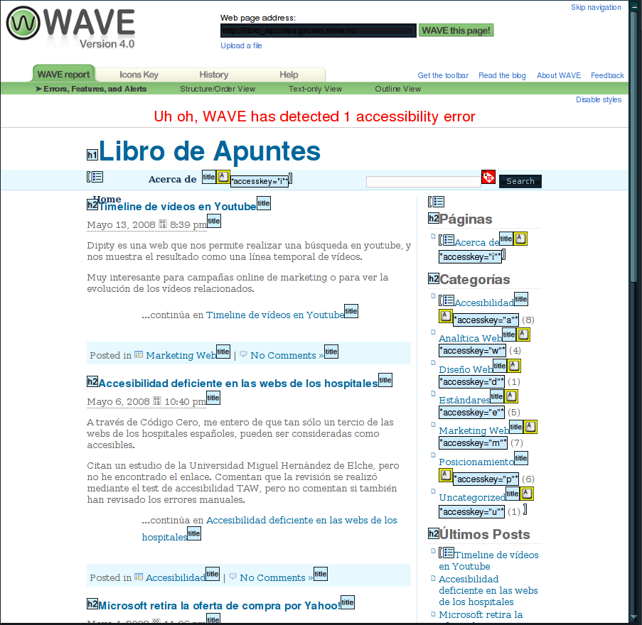 Análisis portada http://libro_apuntes.grumo.mine.nu con Wave